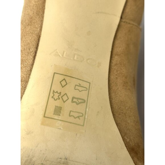 Aldo Womens Tuxedo Suede Pointed Toe Ankle Fashion Boots, Natural,  TAN Size 9 - Picture 10 of 16